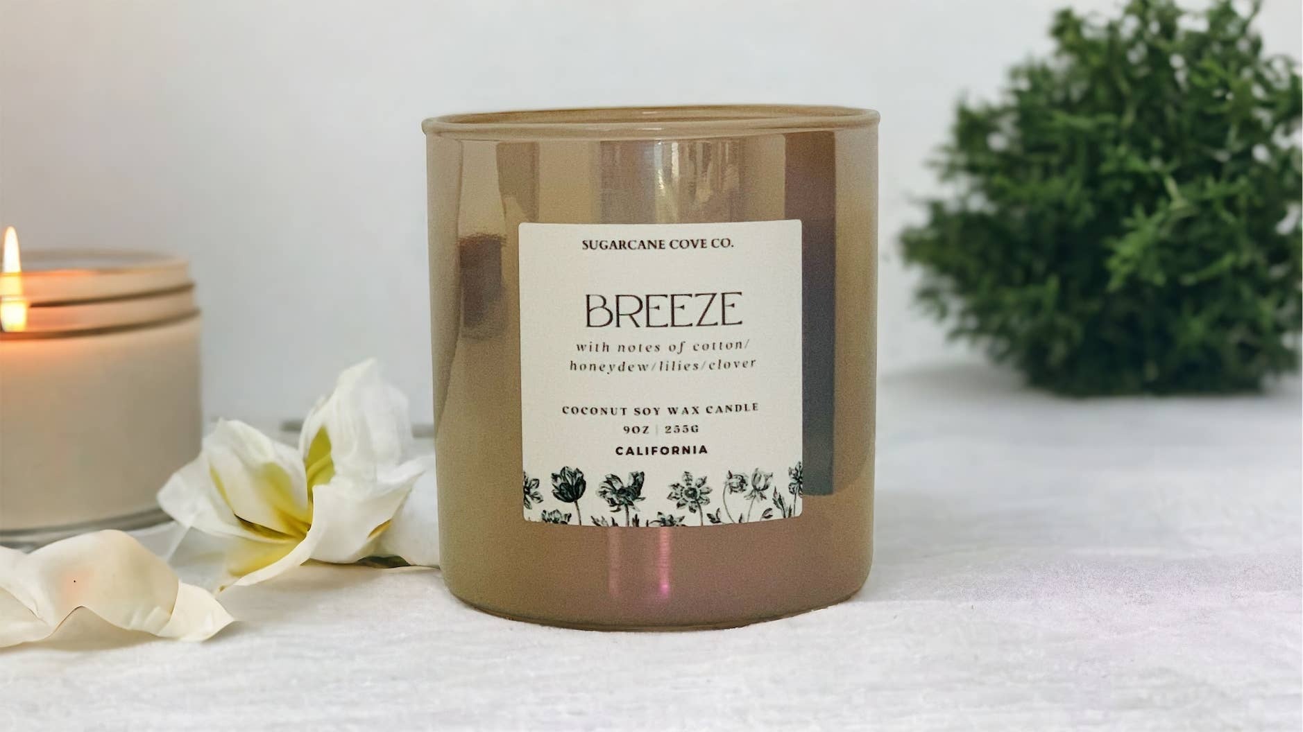 Sugarcane Cove Company BREEZE cotton, honeydew, clover, lilies SF